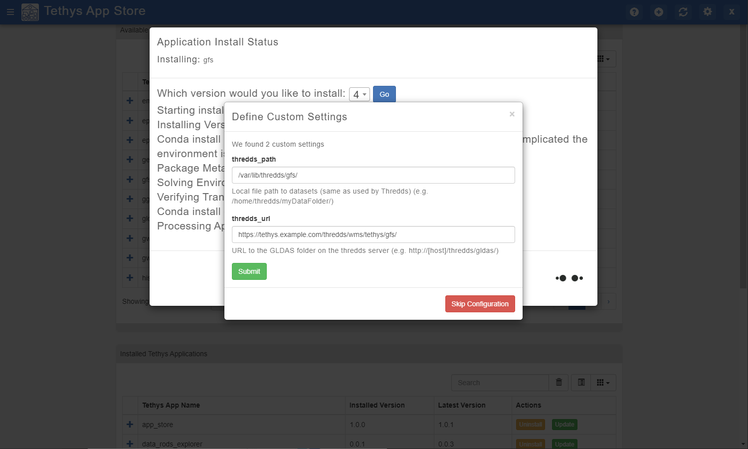 Configure Services and Settings Interactively