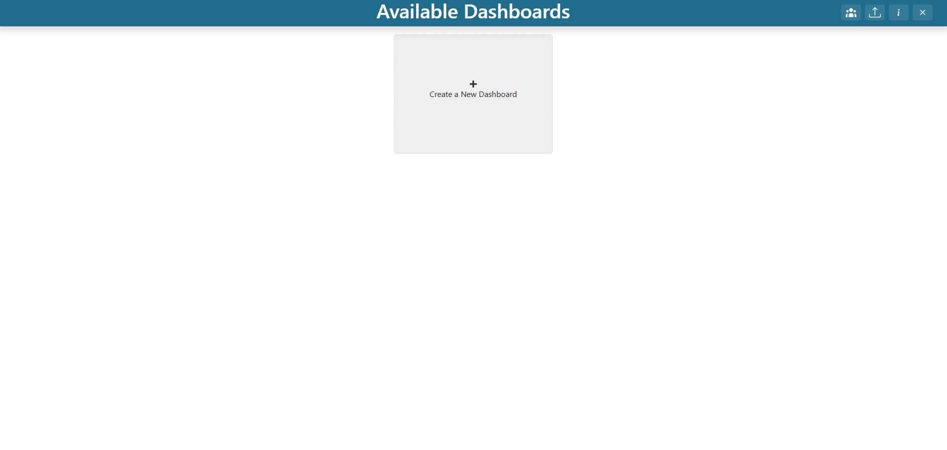 TethysDash landing page